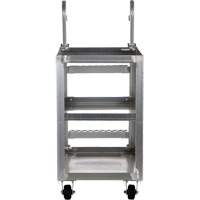 Stockpicker Truck, Aluminum, 21-7/8" W x 40" D, 3 Shelves, 660 lbs. Capacity Sidevic Inc.