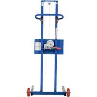 Plateforme &eacute;l&eacute;vatrice &agrave; profil bas pour charge l&eacute;g&egrave;re, M&eacute;canisme Treuil manuel, Capacit&eacute; de 400 lb, Levage max de 55" Sidevic Inc.