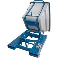 Self-Dumping Hopper, Polyethylene, 5/8 cu.yd., Grey Sidevic Inc.