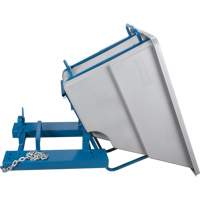 Self-Dumping Hopper, Polyethylene, 5/8 cu.yd., Grey Sidevic Inc.