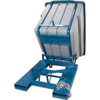 Self-Dumping Hopper, Polyethylene, 1-1/10 cu.yd, Grey Sidevic Inc.