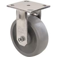Roulette Max9, Fixe avec frein, 5" (127 mm), Gris-WOW Envirothane, 1000 lb (453,6 kg) Sidevic Inc.