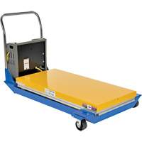 DC Powered & Manual Scissor Lift Table, Steel, 48" L x 24" W, 1000 lbs. Capacity Sidevic Inc.
