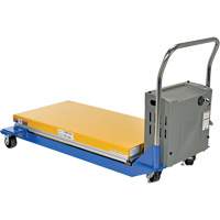 DC Powered & Manual Scissor Lift Table, Steel, 48" L x 24" W, 1000 lbs. Capacity Sidevic Inc.