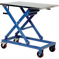 Manual Scissor Lift Table, 37" L x 23-1/2" W, Steel, 660 lbs. Capacity Sidevic Inc.