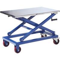 Manual Scissor Lift Table, 37" L x 23-1/2" W, Steel, 660 lbs. Capacity Sidevic Inc.