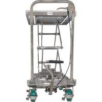 Manual Hydraulic Scissor Lift Table, 36-1/4" L x 19-3/8" W, Stainless Steel, 600 lbs. Capacity Sidevic Inc.