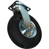 Roulette pneumatique pivotante pour chariot &agrave; plateforme Sidevic Inc.