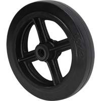 Roue en caoutchouc moul&eacute;, 10" (254 mm) dia. x 2" (50,8 mm) la, Capacit&eacute; de 948 lb (430 kg) Sidevic Inc.