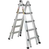 Telescoping Multi-Position Ladder, Aluminum, 300 lbs., CSA Grade 1A Sidevic Inc.