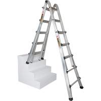 Telescoping Multi-Position Ladder, Aluminum, 300 lbs., CSA Grade 1A Sidevic Inc.