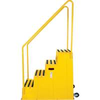 Industrial Step Stool, 4 Steps, 44" x 22-1/4" x 65-1/8" High Sidevic Inc.