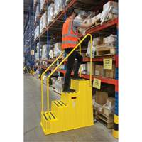 Industrial Step Stool, 4 Steps, 44" x 22-1/4" x 65-1/8" High Sidevic Inc.