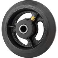 Roue en caoutchouc moul&eacute;, 5'' (127 mm) dia. x 1-1/2" (38 mm) la, Capacit&eacute; de 400 lb (181 kg) Sidevic Inc.