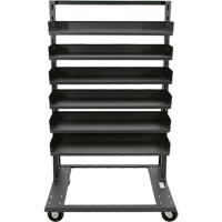 Single-Sided Heavy Duty A-Frame Cart with 6 Trays, 38" x 25" x 63", 2500 lbs. Capacity Sidevic Inc.