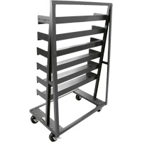 Single-Sided Heavy Duty A-Frame Cart with 6 Trays, 38" x 25" x 63", 2500 lbs. Capacity Sidevic Inc.