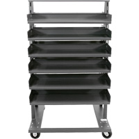 Double-Sided Heavy Duty A-Frame Cart with 12 Trays, 38" x 30" x 63", 2500 lbs. Capacity Sidevic Inc.