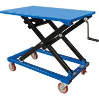 Manual Scissor Lift Table, 37-3/8" L x 23-5/8" W, Steel, 660 lbs. Capacity Sidevic Inc.