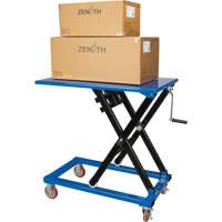 Manual Scissor Lift Table, 37-3/8" L x 23-5/8" W, Steel, 660 lbs. Capacity Sidevic Inc.
