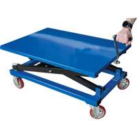 Manual Scissor Lift Table, 37-3/8" L x 23-5/8" W, Steel, 660 lbs. Capacity Sidevic Inc.