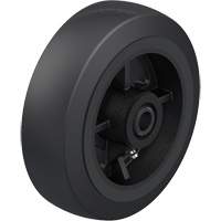Black Rubber on Cast Iron Core Wheel Sidevic Inc.