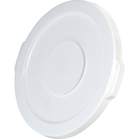 Couvercles ronds Brute, Couvercle plat, Plastique/Poly&eacute;thyl&egrave;ne, Convient aux contenants 15-5/8" dia. Sidevic Inc.