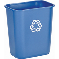 Recycling Container , Deskside, Plastic, 28-1/8 US Qt. Sidevic Inc.