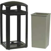 Landmark Series&reg; Classic Container Frame With Rigid Liner, Plastic, 50 US gal. Sidevic Inc.