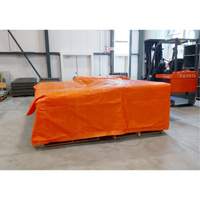 Insulated Tarps, Polyethylene, Orange, 20' x 12' x 8 mils Sidevic Inc.