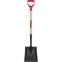 Square Point Shovel, Wood, Tempered Steel Blade, D-Grip Handle, 43-1/2" Long Sidevic Inc.