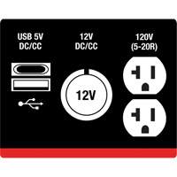 G&eacute;n&eacute;ratrice &agrave; onduleur, Surtension 2500 W, Nominale 1800 W, R&eacute;servoir 4,2 L Sidevic Inc.
