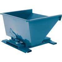 Self-Dumping Hopper, Steel, 3/4 cu.yd., Blue Sidevic Inc.