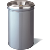 Cease-Fire&reg; Waste Cans, Metal, 6 US gal Sidevic Inc.