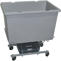 Scale Carts, Polyethylene, 33" L x 23" W x 33" H, 7 cu. ft. Volume, 250 lbs. Capacity Sidevic Inc.