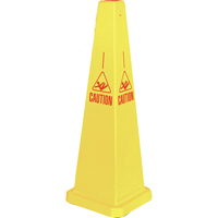 "Caution" Lamba Traffic Cones, English with Pictogram Sidevic Inc.
