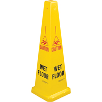 "Wet Floor" Lamba Traffic Cones, English with Pictogram Sidevic Inc.