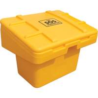 Contenants pour sel & sable SOS, Avec Moraillon, 30" x 24" x 24", 5,5 pi³, Jaune Sidevic Inc.