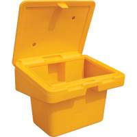 Contenants pour sel & sable SOS, Avec Moraillon, 30" x 24" x 24", 5,5 pi³, Jaune Sidevic Inc.