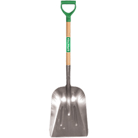 Scoop Shovel, Wood, Aluminum Blade, D-Grip Handle, 29" Length Sidevic Inc.