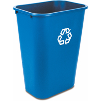 Recycling Container , Deskside, Plastic, 41-1/4 US Qt. Sidevic Inc.