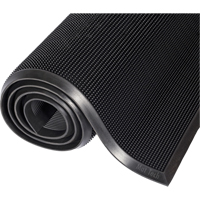 Mat-A-Dor Mat, Rubber, Scraper Type, Finger Tip Style Pattern, 2' x 2-2/3', Black Sidevic Inc.