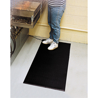 Comfort-King Anti-Static Matting, 2' W x 3' L x 3/8" T, Pebbled, Grey Sidevic Inc.