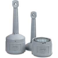Smokers Cease-Fire&reg; Cigarette Butt Receptacle, Free-Standing, Plastic, 4 US gal. Capacity, 38-1/2" Height Sidevic Inc.