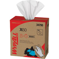 WypAll&reg; X60 Wipers, All-Purpose, 16-3/4" L x 8-3/8" W Sidevic Inc.