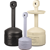 Smokers Cease-Fire&reg; Cigarette Butt Receptacle, Free-Standing, Plastic, 1 US gal. Capacity, 30" Height Sidevic Inc.