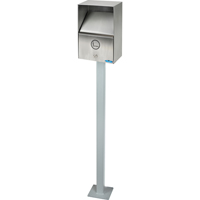 Cendriers, Montage mural, Acier inoxydable, Capacit&eacute; 3,3 litres, Hauteur 13-1/2" Sidevic Inc.