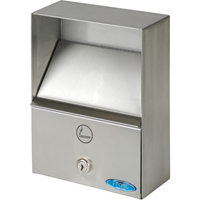 Smoking Receptacles, Wall-Mount, Stainless Steel, 1 Litres Capacity, 9" Height Sidevic Inc.