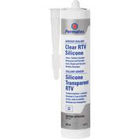 Clear RTV Adhesive Sealant, 300 ml, Cartridge, Clear Sidevic Inc.