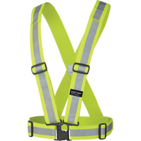 5592 Harnais de s&eacute;curit&eacute; &eacute;lastique, Jaune lime haute visibilit&eacute;, Couleur r&eacute;fl&eacute;chissante Argent, Taille unique Sidevic Inc.