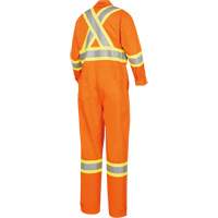 5555 Combinaison de s&eacute;curit&eacute; &agrave; haute visibilit&eacute; ignifuge et anti-arcs &eacute;lectriques, Taille 36, Orange haute visibilit&eacute;, 11 cal/cm² Sidevic Inc.
